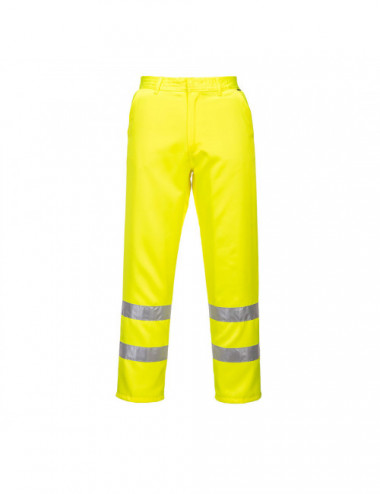 Spodnie ostrzegawcze poliestrowo-bawełniane żółty Portwest