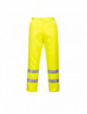 Polyester cotton hi-vis trousers yellow Portwest