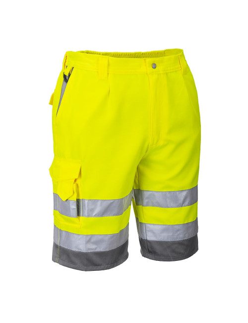 Hi-vis shorts yellow/grey Portwest