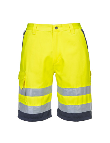 Warnschutzshorts Gelb/Marineblau Portwest