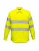2Hi-vis shirt yellow Portwest