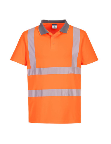 Öko-Warn-Poloshirt mit kurzen Ärmeln (6 Stück) orange Portwest