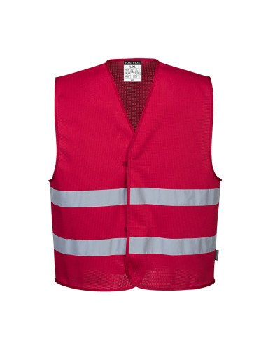 Meshair vest iona red Portwest