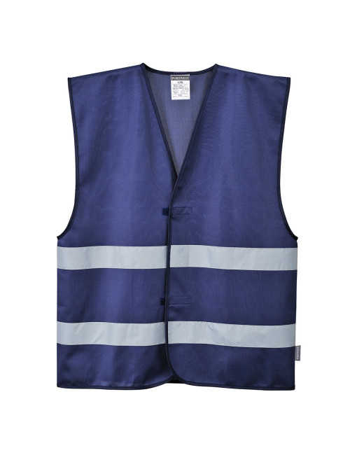 "Portwest Iona Vest Navy - High-Visibility, Customizable with Logo & 