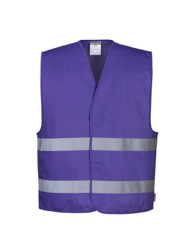 "High-Visibility Malfini Iona Vest in Purple - Comfortable with Logo 