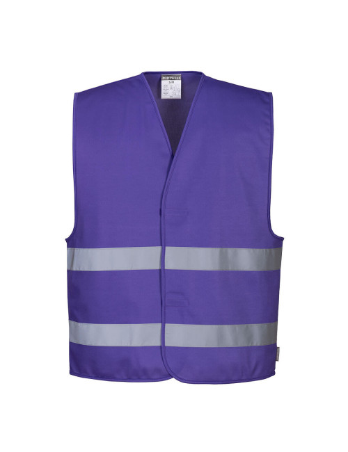 "High-Visibility Malfini Iona Vest in Purple - Comfortable with Logo 