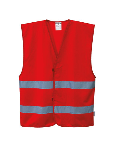 "Malfini Iona Red Vest: High-Visibility, Customizable Logo, Comfort &