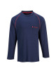 Bluza trudnopalna bizflame. granatowy Portwest