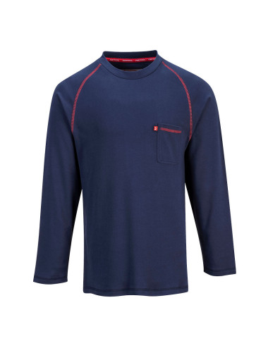 Flammhemmendes Bizflame-Sweatshirt. marineblauer Portwest