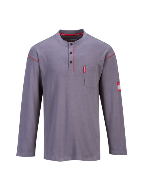 Flammhemmendes Bizflame-Sweatshirt mit Reißverschluss, grauer Portwest