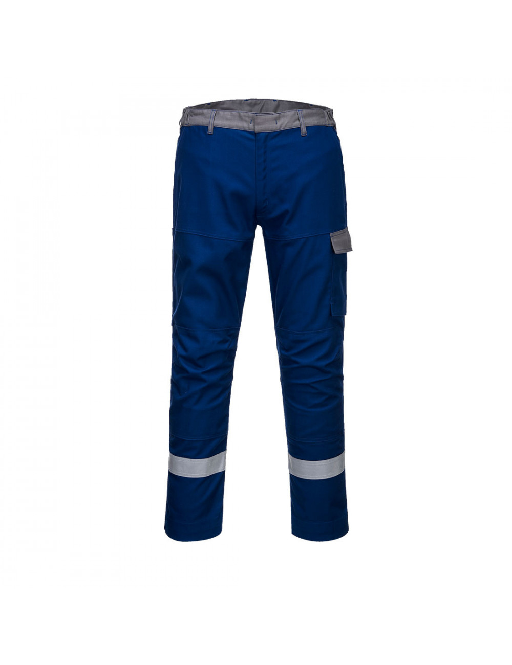 Spodnie dwukolorowe bizflame ultra royal niebieski Portwest