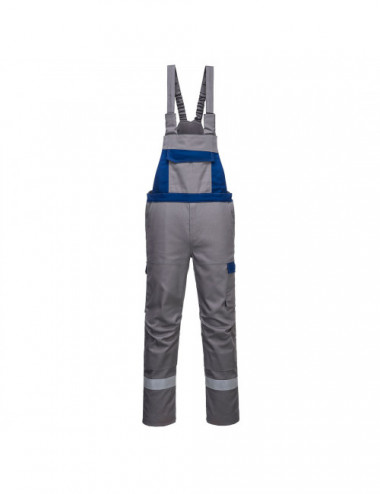 Two-tone dungarees bizflame ultra grey Portwest