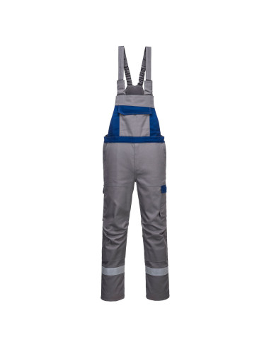 Two-tone dungarees bizflame ultra grey Portwest