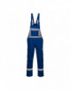 Two tone dungarees bizflame ultra blue royal short Portwest