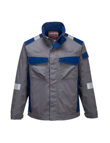 Zweifarbiges, ultragraues Bizflame-Sweatshirt von Portwest