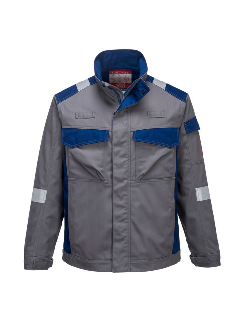 Bluza dwukolorowa bizflame ultra szary Portwest