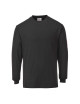 Antistatic flame retardant long sleeve t-shirt black Portwest