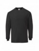 Antistatic flame retardant long sleeve t-shirt black Portwest