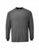 Antistatic flame retardant long sleeve t-shirt gray Portwest