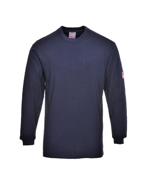 Langärmliges T-Shirt, antistatisch, flammhemmend, marineblau Portwest