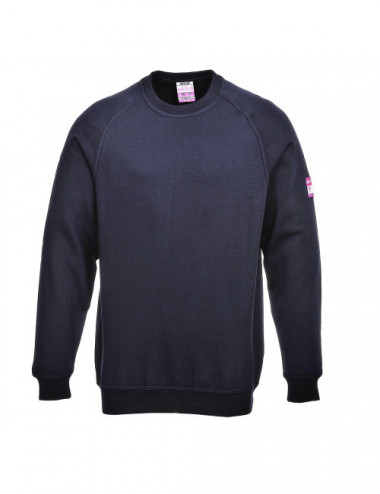 Flammhemmendes, antistatisches Sweatshirt mit langen Ärmeln, marineblau Portwest