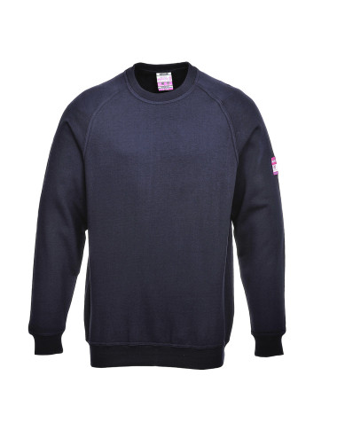 Flammhemmendes, antistatisches Sweatshirt mit langen Ärmeln, marineblau Portwest