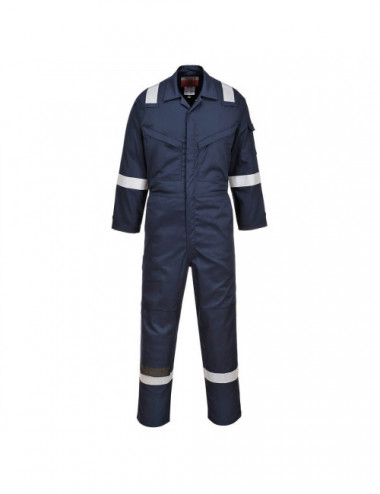 Flame resistant insect repellent coverall navy Portwest