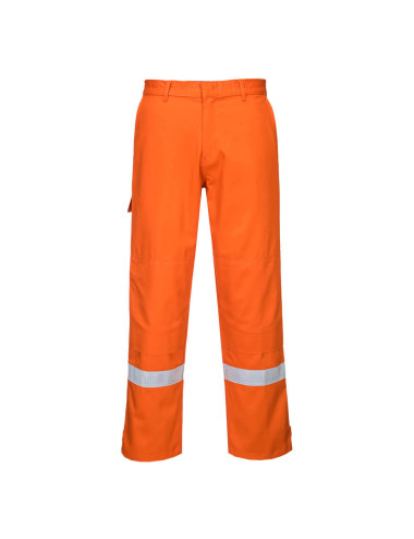 Bizflame plus orangefarbene lange Portwest-Hose