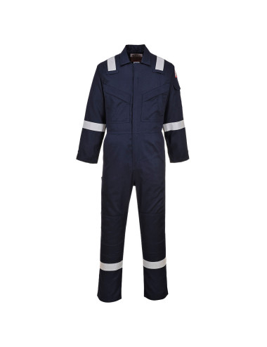 Lightweight flame retardant antistatic coverall 280g navy Portwest