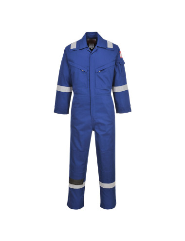 Lightweight flame retardant anti static coverall 280g royal blue Portwest