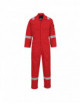 Lightweight flame resistant antistatic coverall 280g red Portwest