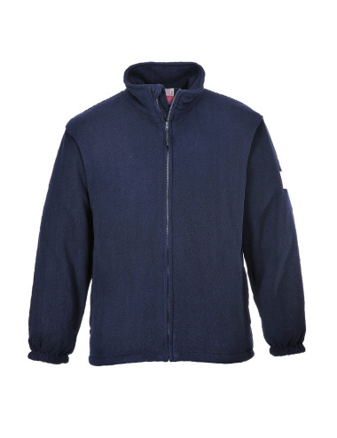 Flame retardant and anti-static fleece jacket navy Portwest