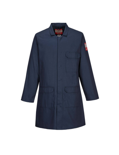 Flame retardant apron navy Portwest