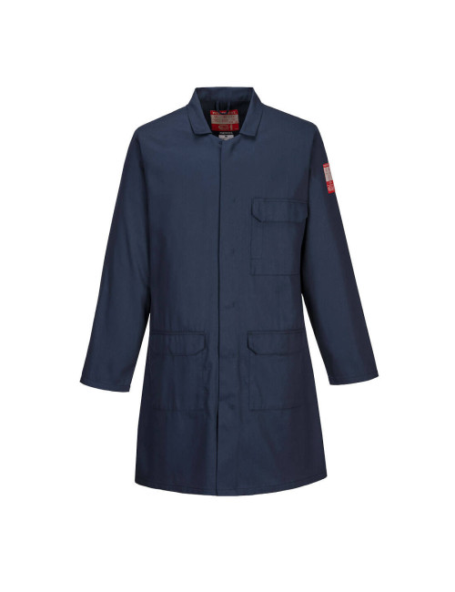 Flame retardant apron navy Portwest