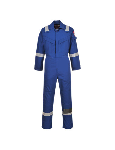 Flame retardant anti static coverall 350g royal blue Portwest