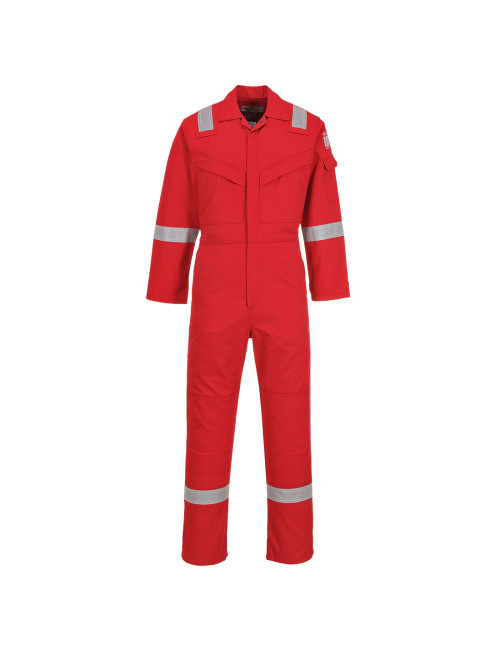 Flame retardant anti static coverall 350g red Portwest