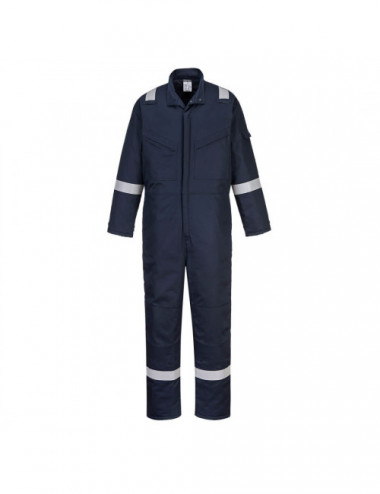 Antistatic insulated coverall navy Portwest