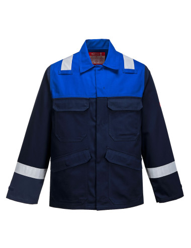 Flammhemmendes Sweatshirt von Bizflame Plus in Marineblau/Königsblau Portwest