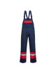 Two tone bizflame plus dungarees navy Portwest