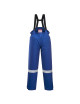 Winter flame retardant antistatic bib trousers royal blue Portwest