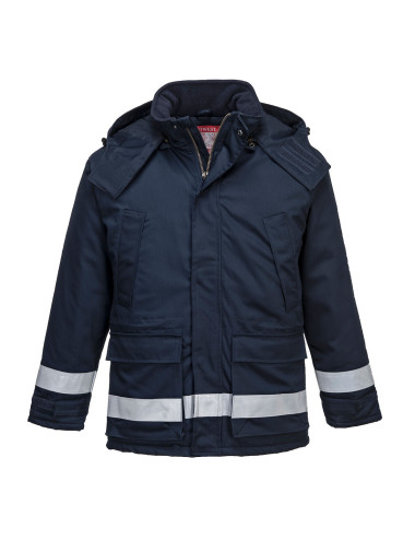 Flammhemmende und antistatische Winterjacke, marineblau Portwest