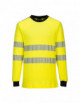 T-shirt ostrzegawczy trudnopalny wx3 żółto/czarny Portwest