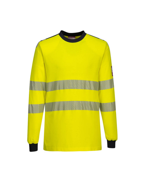Flame retardant hi-vis t-shirt wx3 yellow/navy Portwest