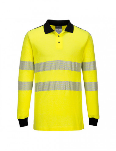 Flammhemmendes Warnpoloshirt gelb/schwarz Portwest