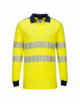 Flammhemmendes Warnpoloshirt, gelb/marineblau, Portwest