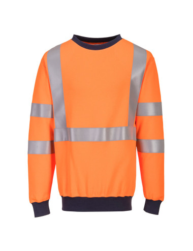 Orangefarbenes flammhemmendes Sweatshirt von Portwest