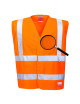Anti static flame retardant vest orange Portwest