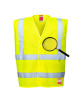 Anti static flame retardant hi-vest yellow Portwest