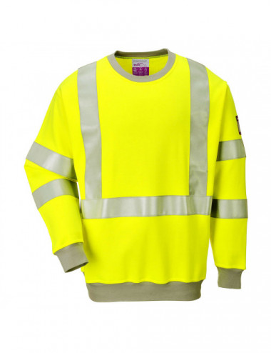 Flammhemmendes, antistatisches und warnendes Sweatshirt von Portwest in Gelb
