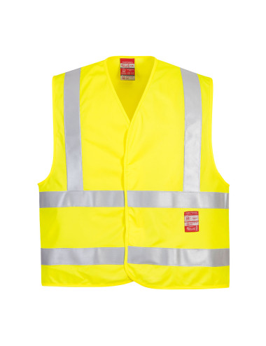 Flame retardant hi-vest yellow Portwest